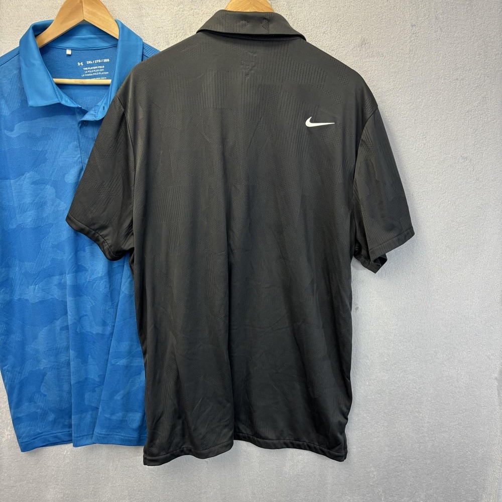 Lot of 2 Nike Dri-Fit Under Armour Camo Golf Playoff Polo Shirt Mens 2XL XXL - Picture 16 of 16